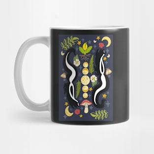 SKUNK FOLK ART STICKER Mug